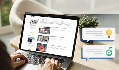 Laptopcomputer met energieproductie/verbruiksgrafieken en een overzicht van de jaarbalans, met Wattuneed software